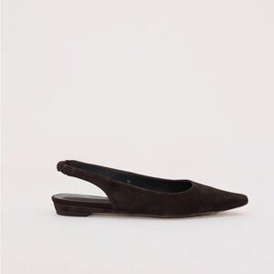 DISSH - NWT - Size 39 Alias Mae Hazel Choc Suede Slingback Flat